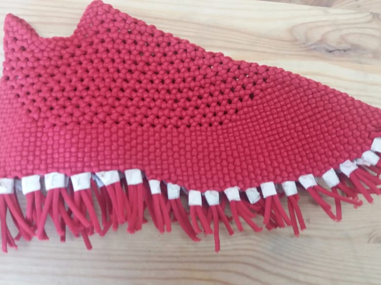 Hand-woven elastic socks uppers